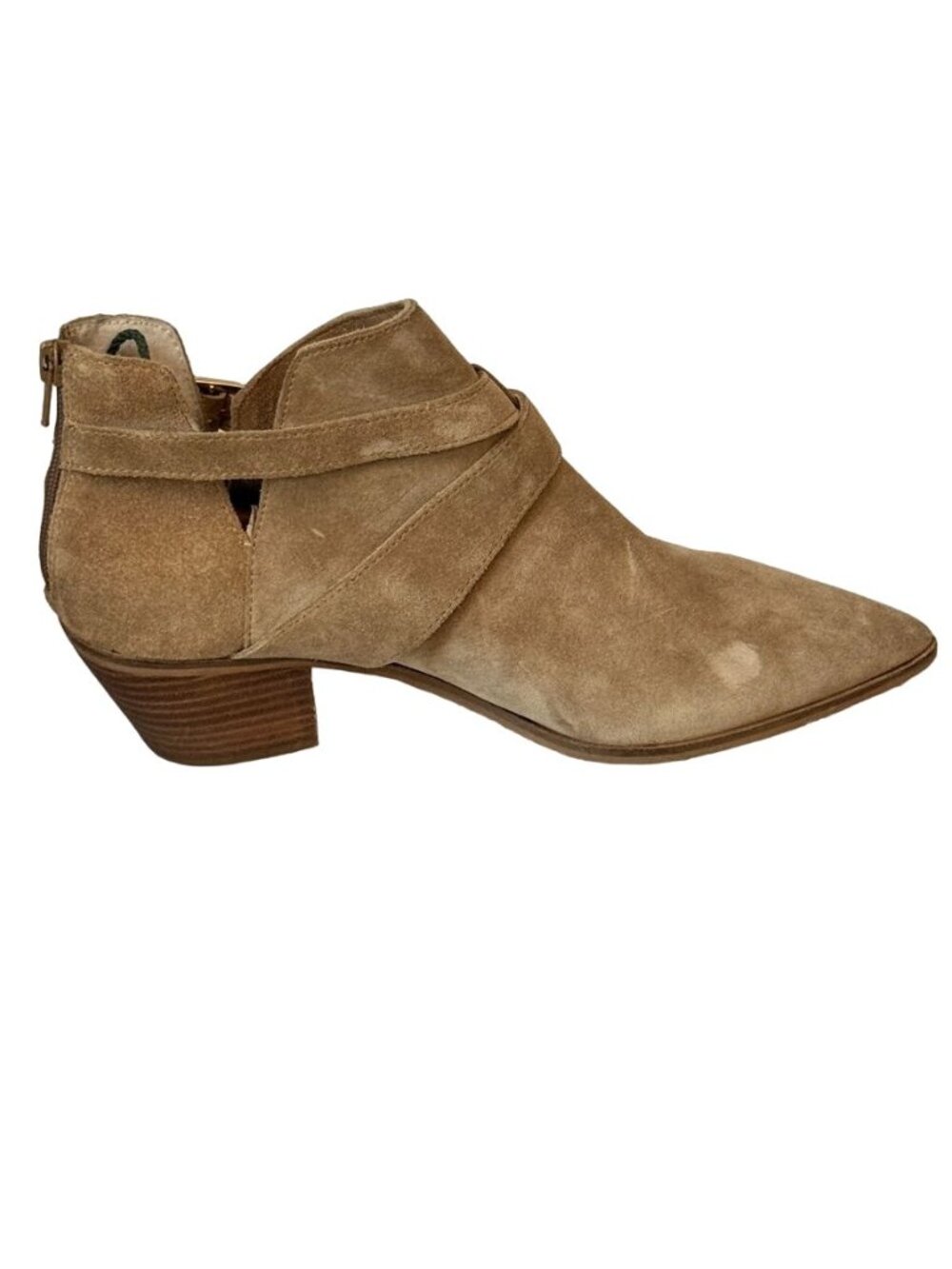 Sole Society Low Ankle Boot US 9.5M, EU 41 Beige Suede - Picture 9 of 13